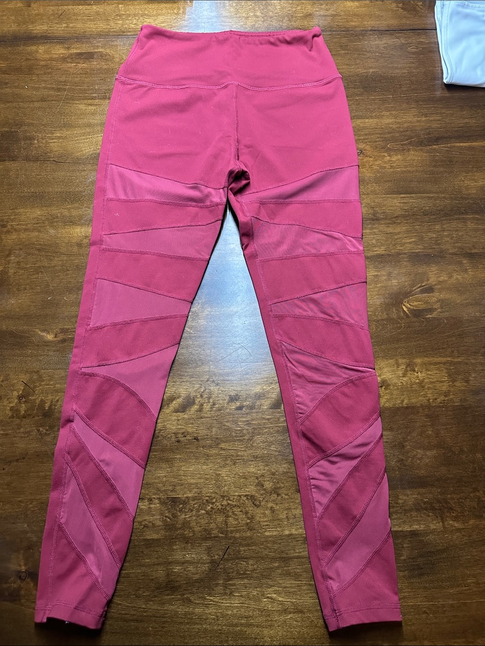 BuffBunny Rose-Magenta High-Rise Panel Leggings